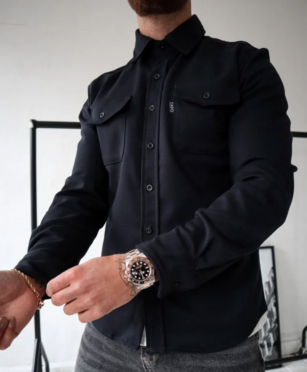 Heren Comfortabel Shirt Jacket voor Herfst & Winter