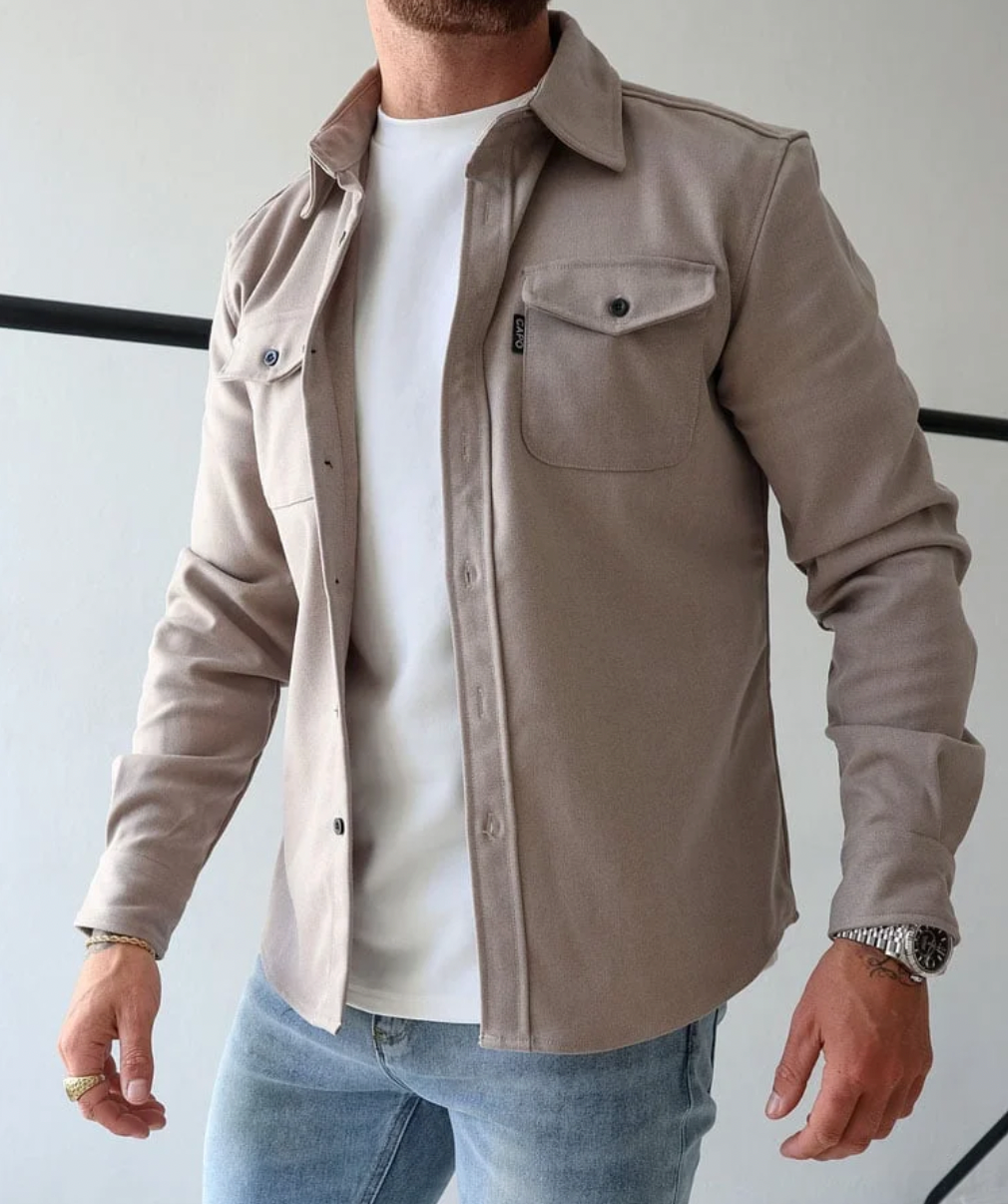 Heren Comfortabel Shirt Jacket voor Herfst & Winter