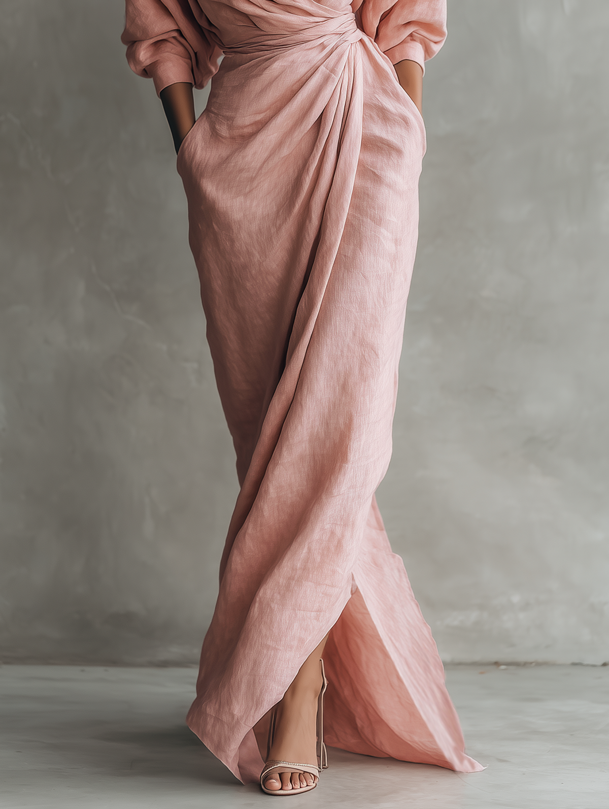 Karen | Elegante maxi-jurk met V-hals