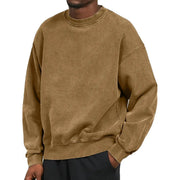 Comfortabel Washed Heren Sweater - Fours