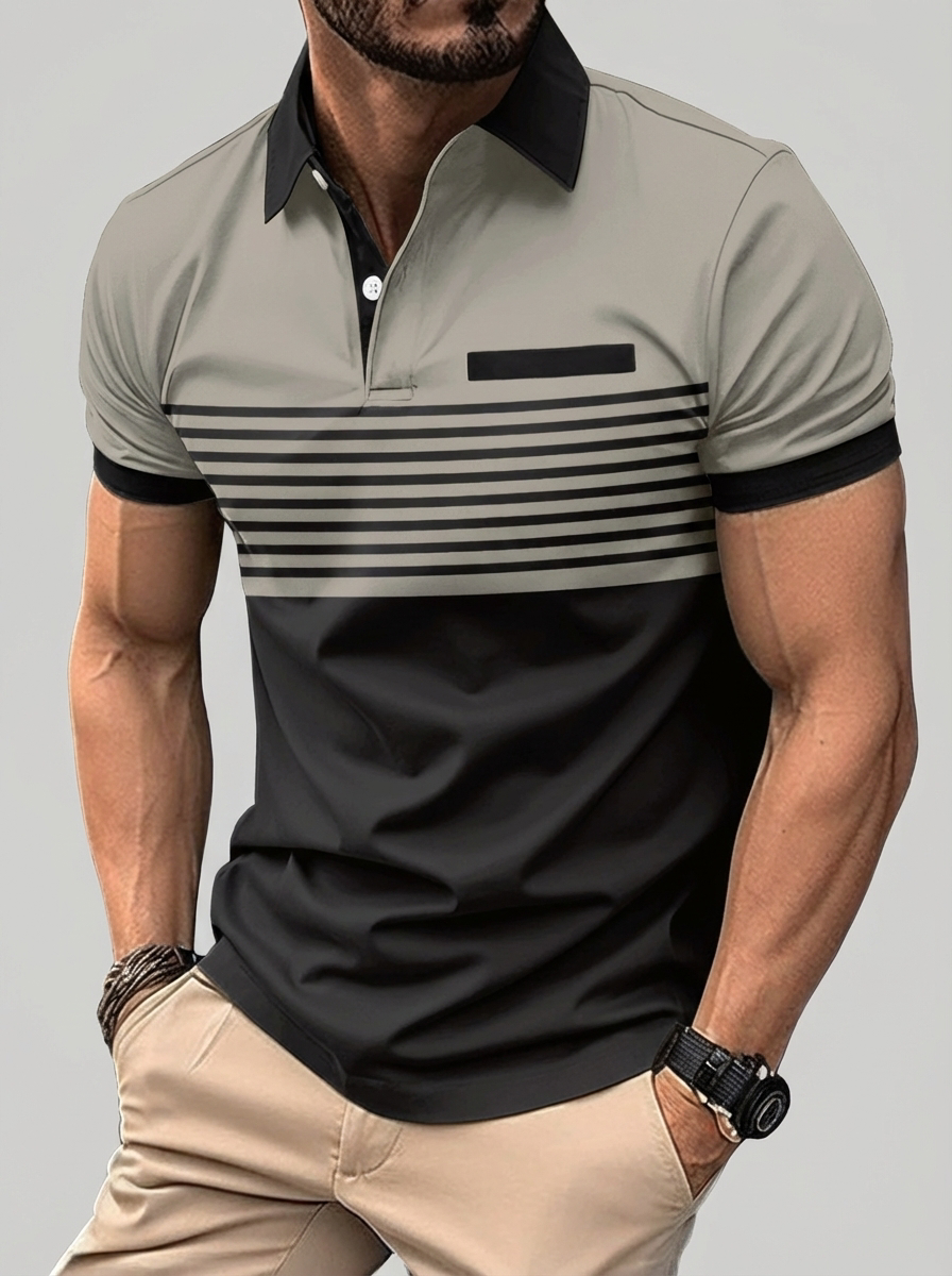 Modern zacht zomer poloshirt