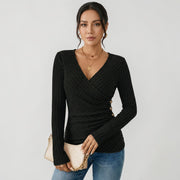 Lange Mouwen Top Dames | Flatterende V-Hals & Comfort