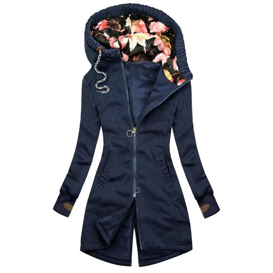 Bianca - Comfortabel Lange Winterjas Met Capuchon Dames