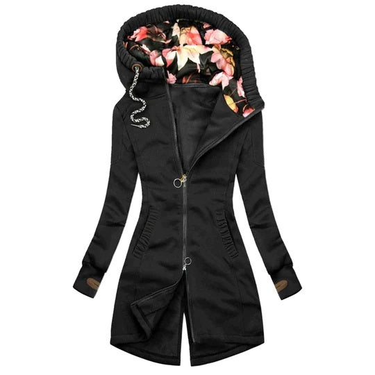 Bianca - Comfortabel Lange Winterjas Met Capuchon Dames