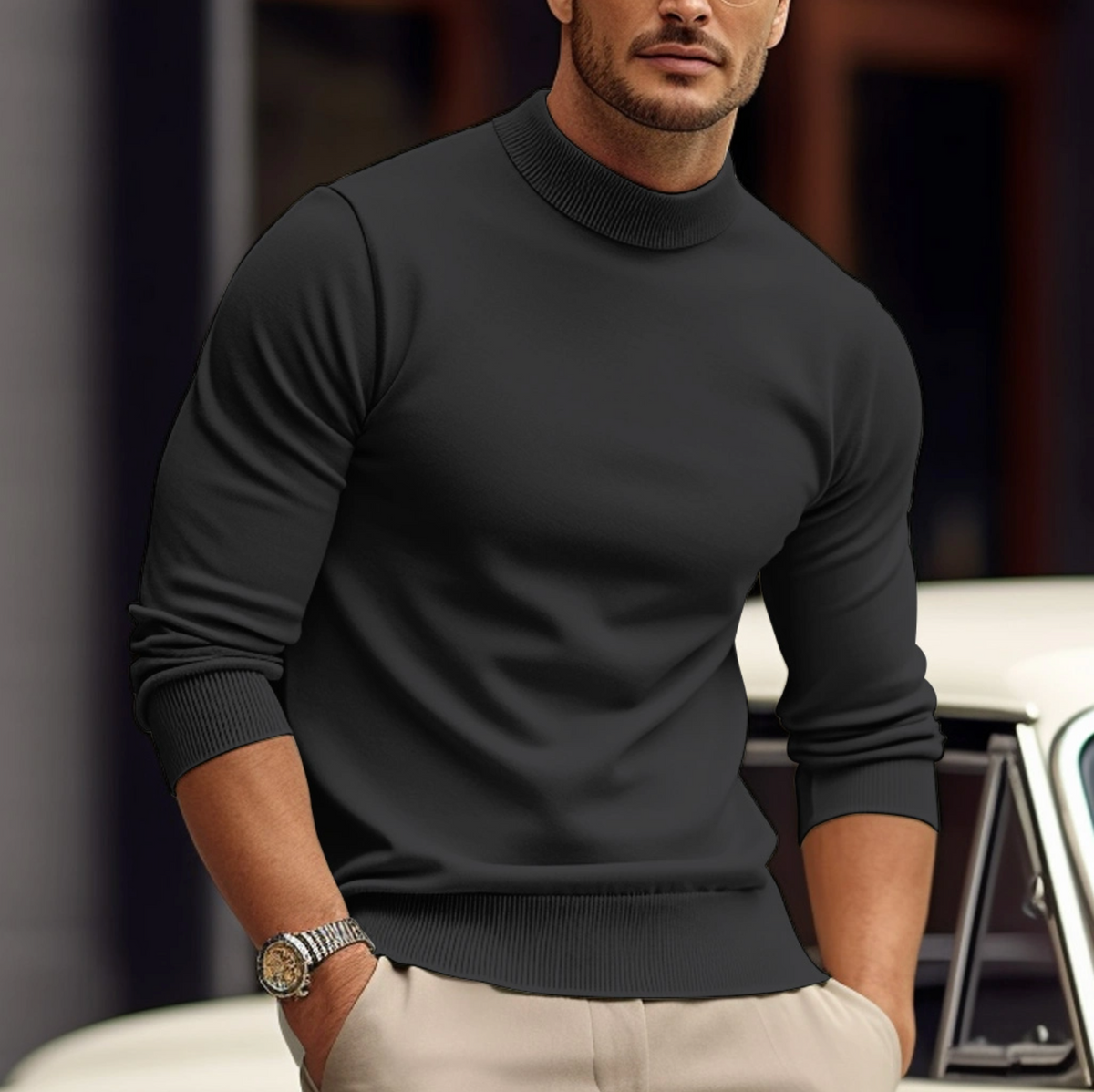 Fijngebreide Coltrui Heren Regular Fit Winter