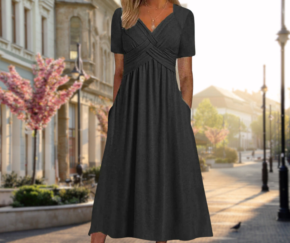 Leyla | Elegante en flatterende midi-jurk