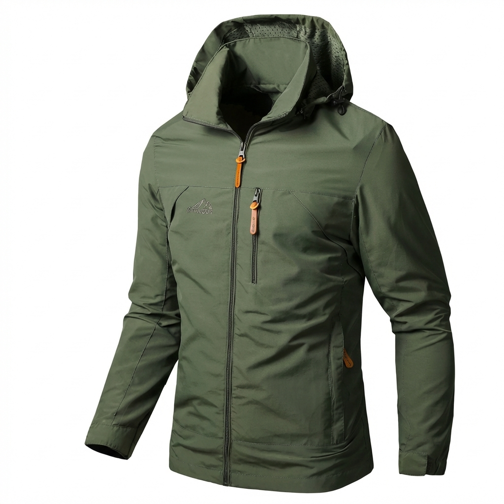 Waterdichte en winddichte outdoorjas voor heren