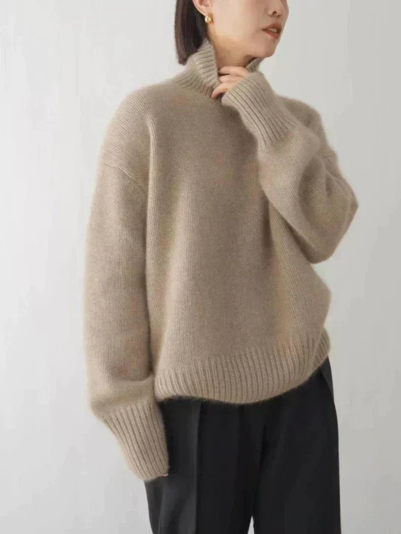Alecia | Dames Luxe Kasjmier Coltrui | Tijdloze Elegantie
