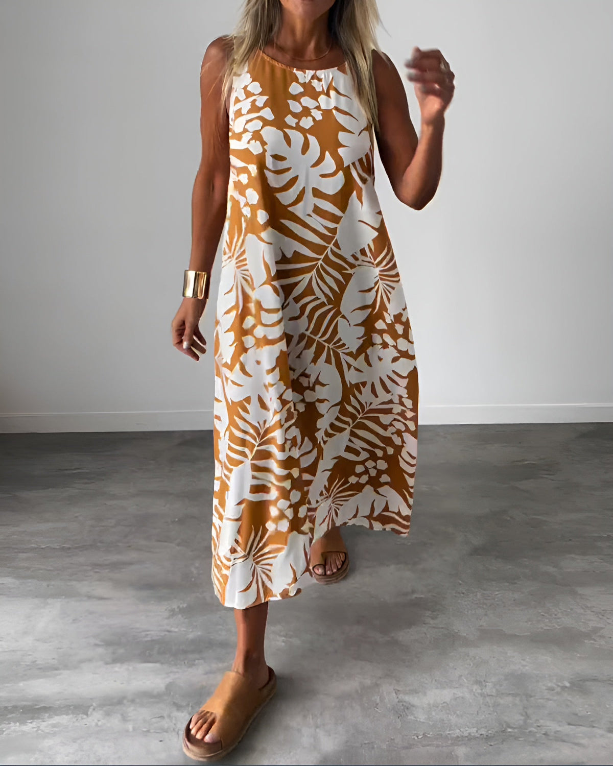 Liora | Zomerjurk met Tropische Print