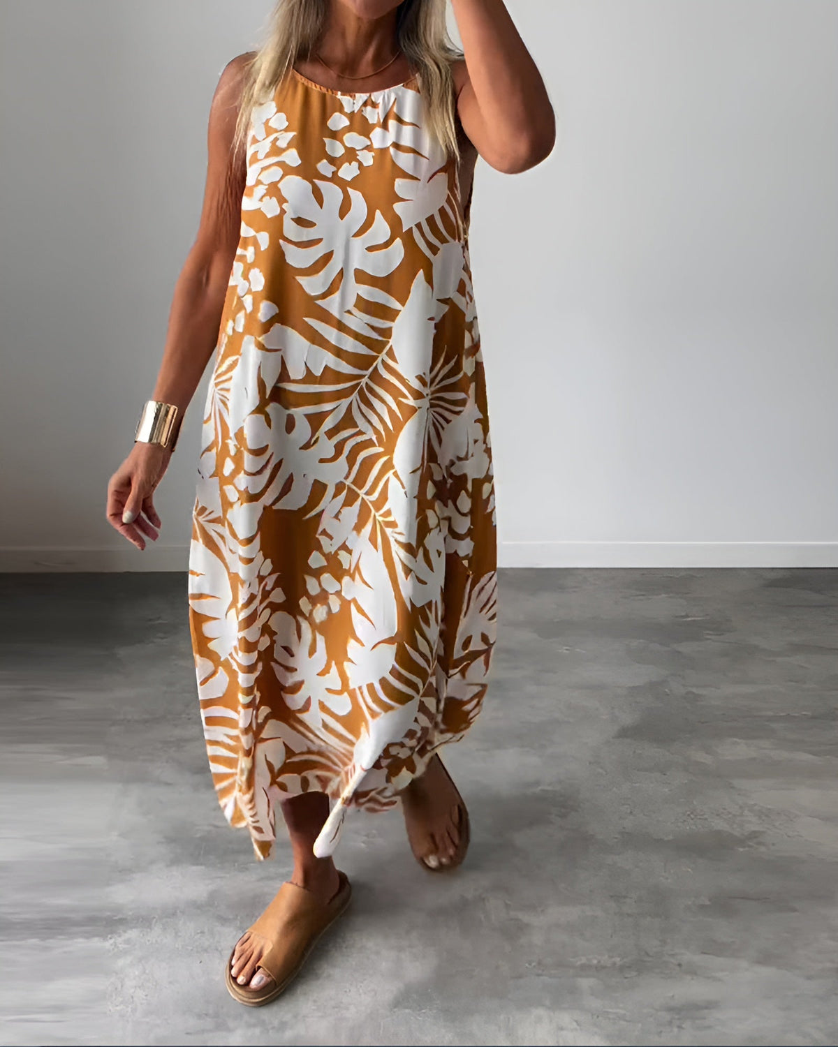 Liora | Zomerjurk met Tropische Print