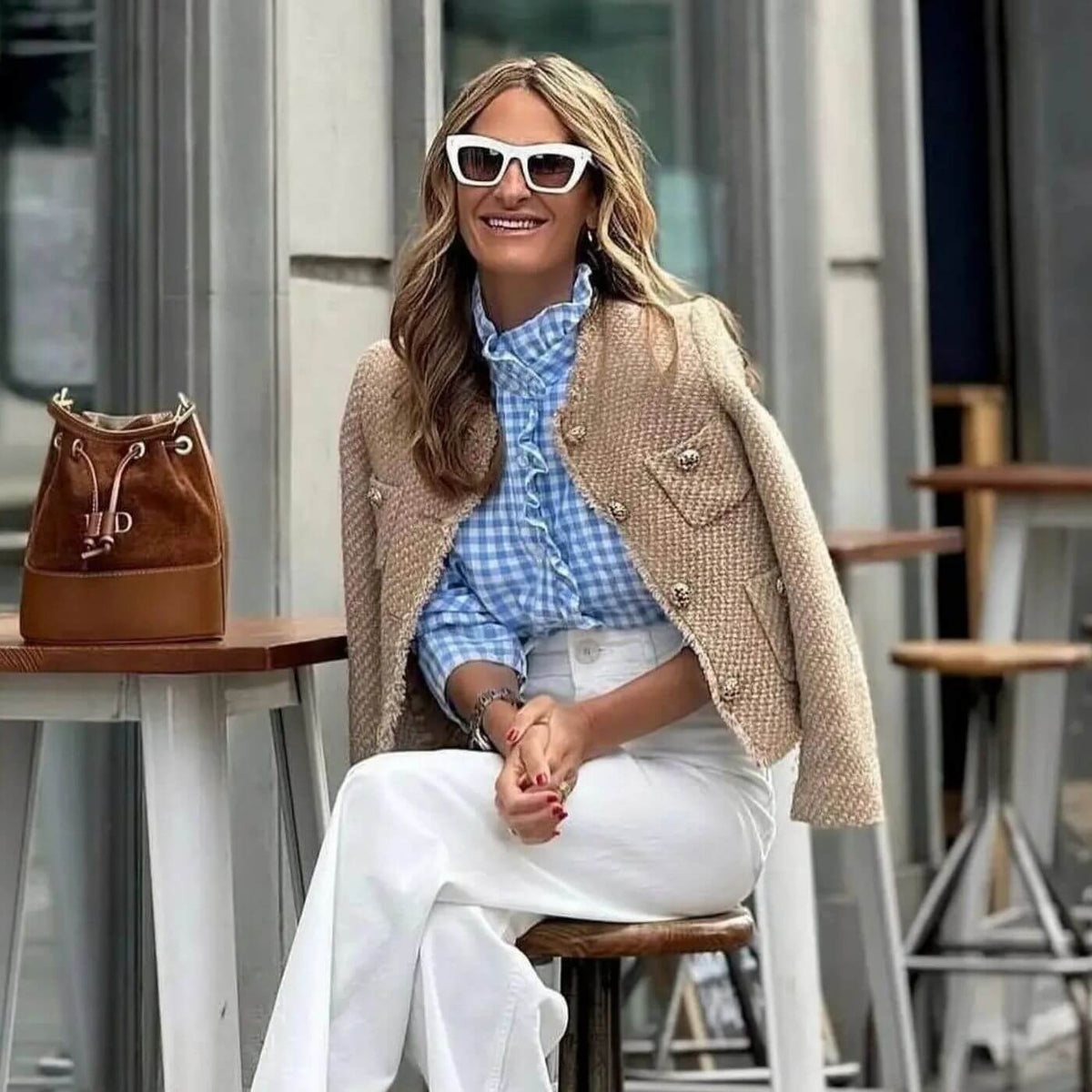 Gracia | Op Maat Gemaakt Tweed Jasje