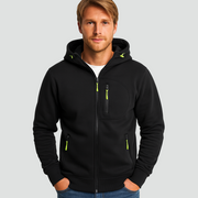 Sportieve Heren Vest met Capuchon en Functionele Zakdetails