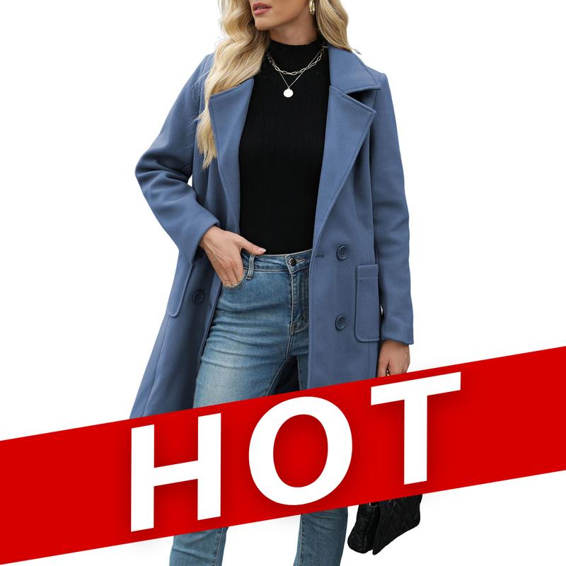 Moore | Casual warme jas van wolmix met reverskraag voor de winter