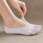 Onzichtbare Ademend Anti-Slip Tenen Sokken