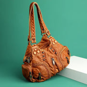 Hana Leren Boho Tas