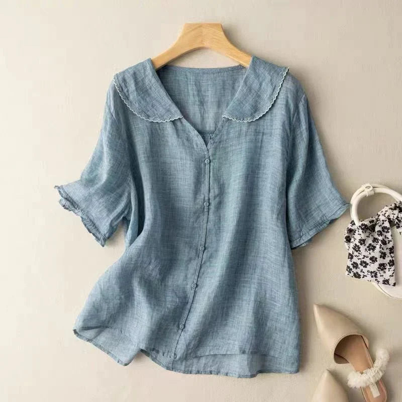 Lena Linnen Blouse
