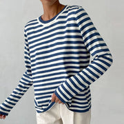 Marina Gestreepte Katoenen Shirt