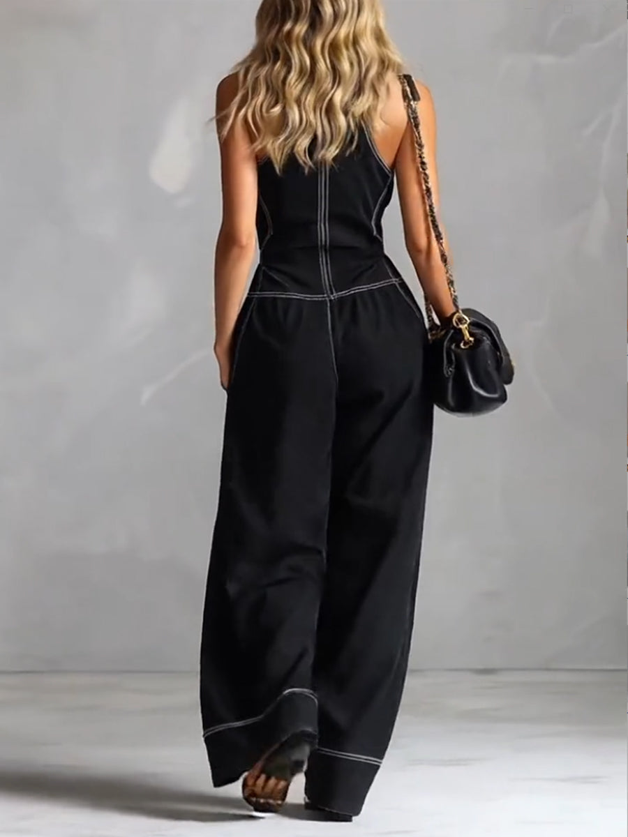 Melis | Elegante mouwloze jumpsuit