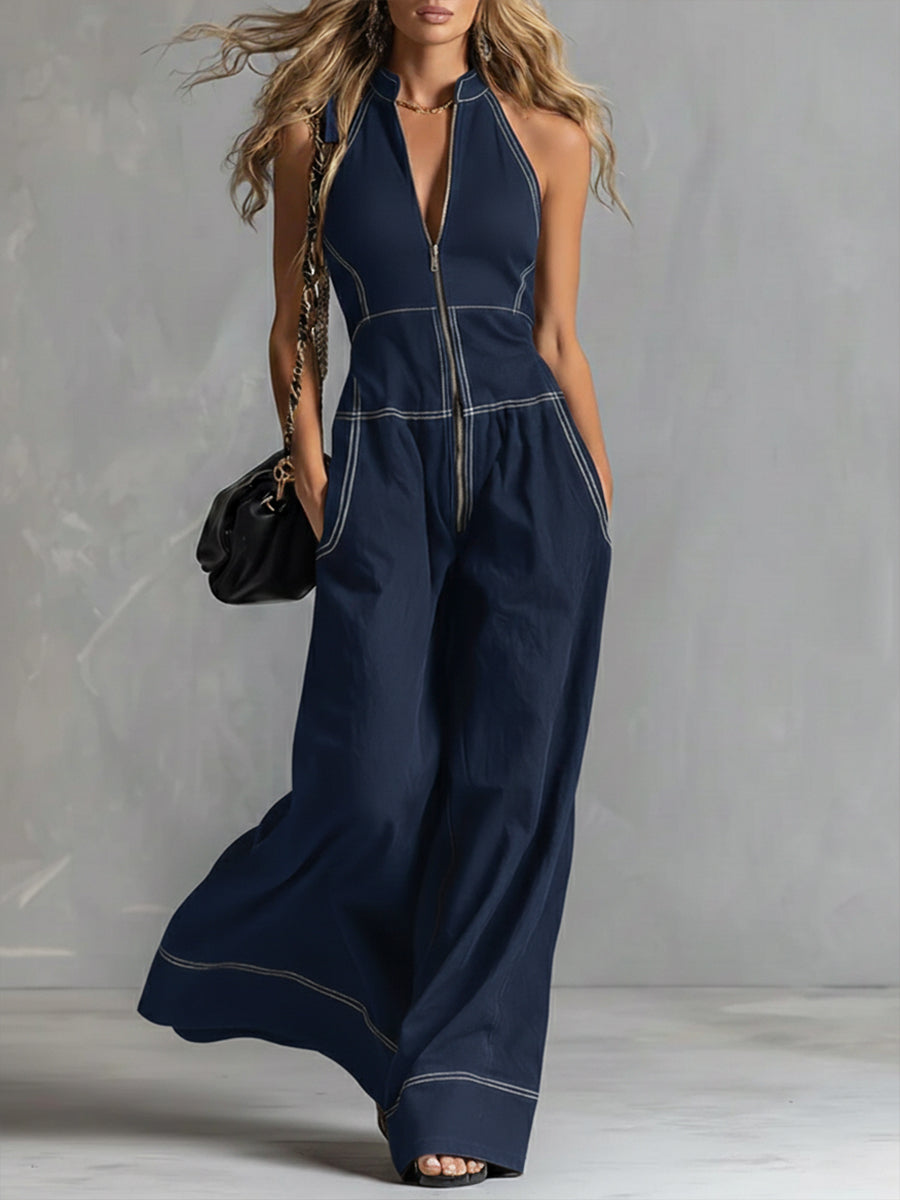 Melis | Elegante mouwloze jumpsuit