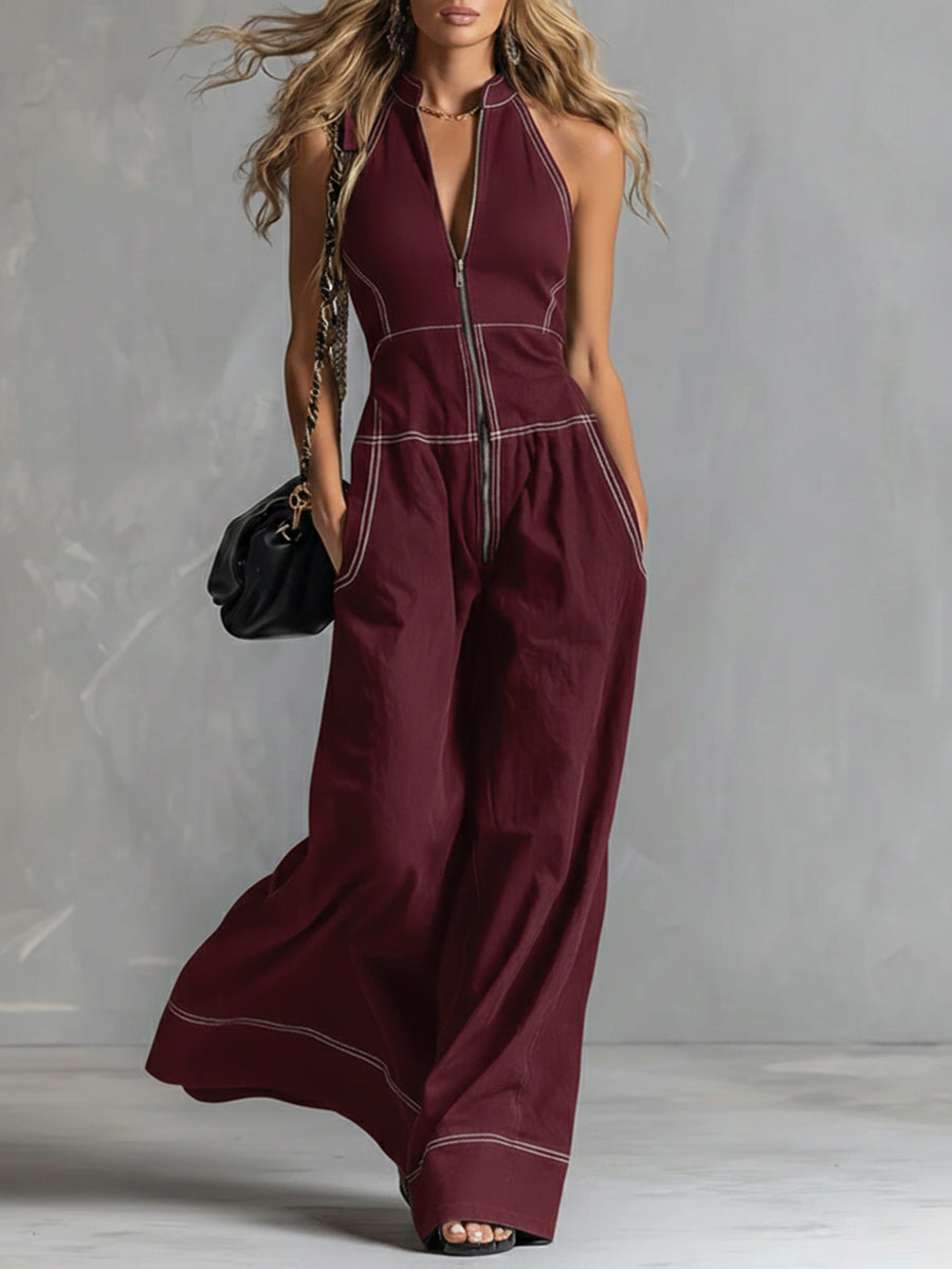 Melis | Elegante mouwloze jumpsuit
