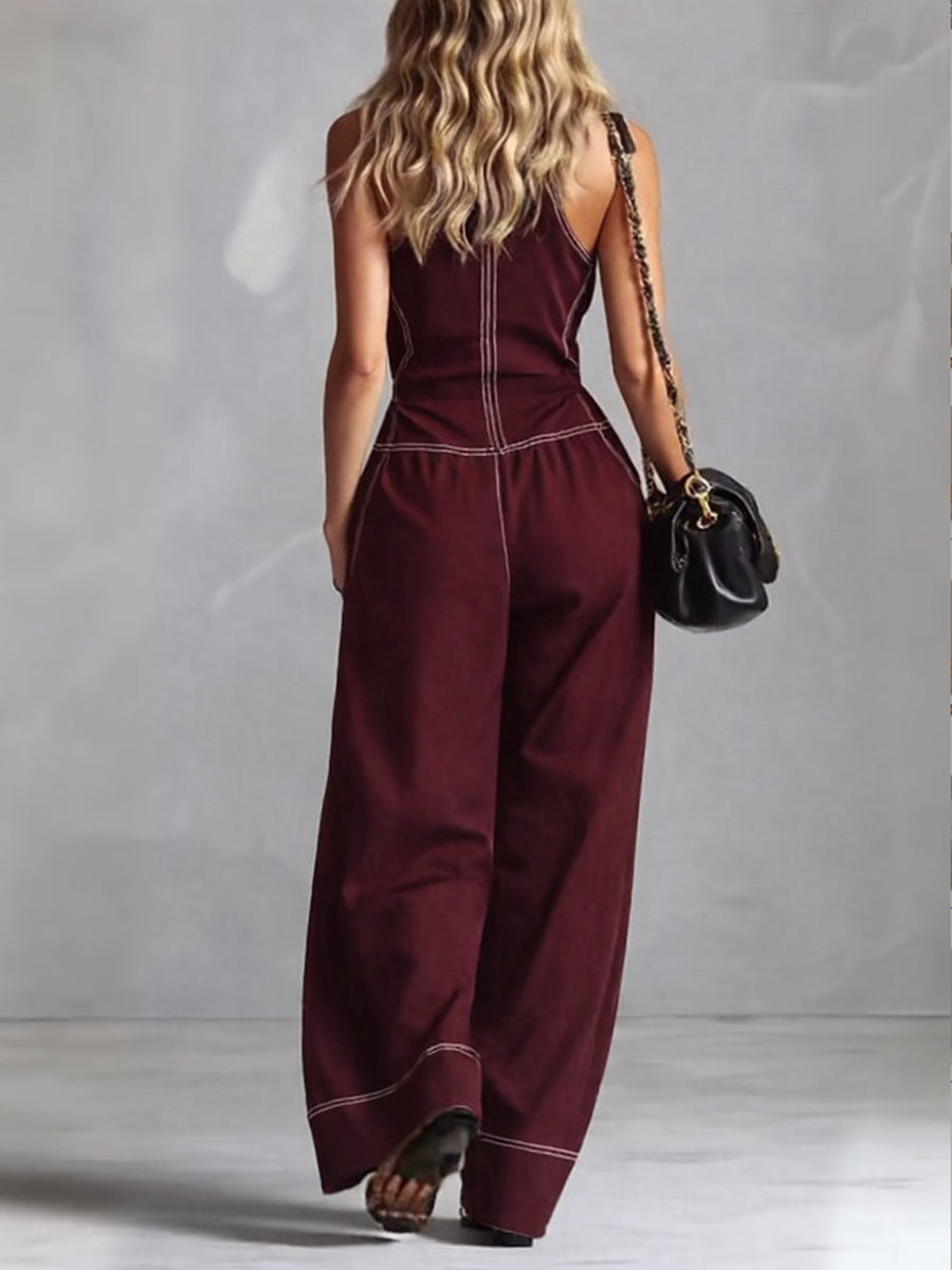 Melis | Elegante mouwloze jumpsuit