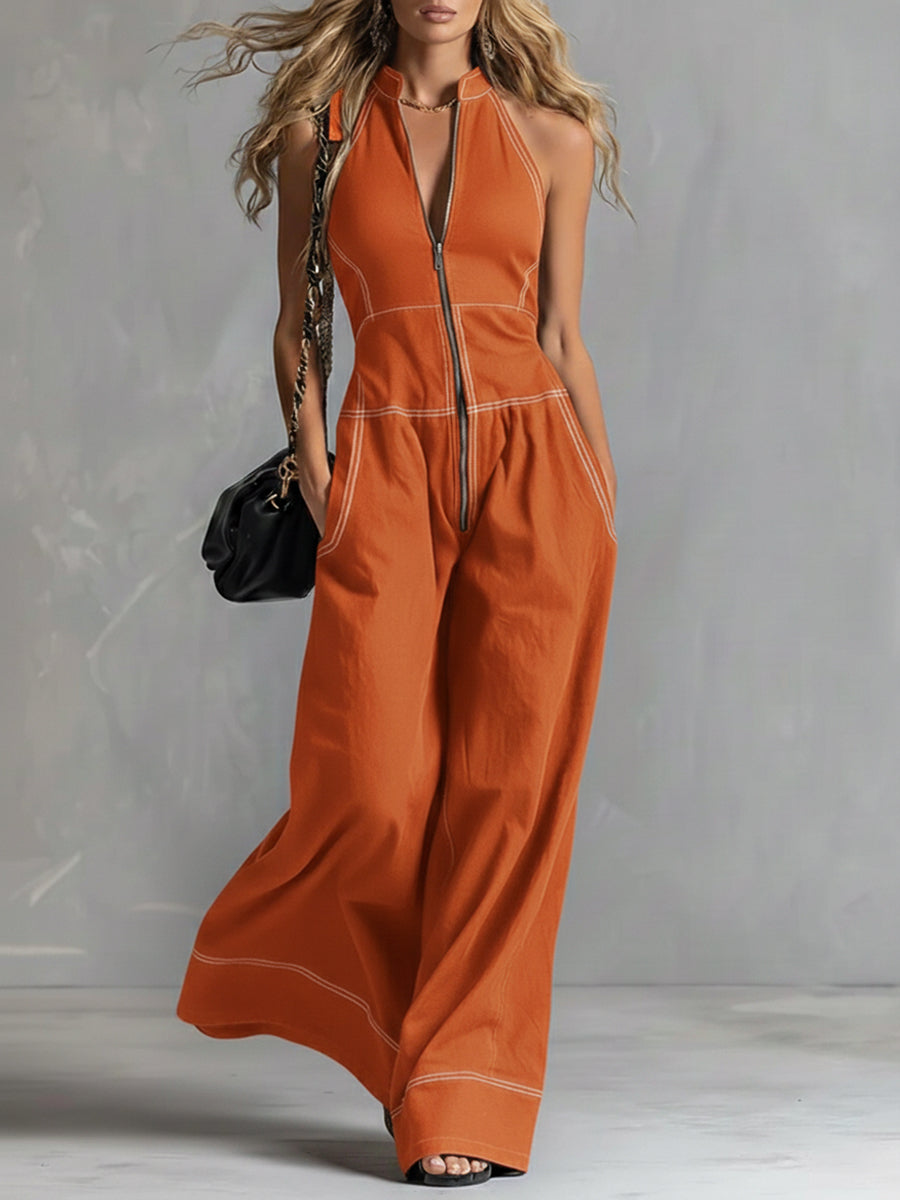 Melis | Elegante mouwloze jumpsuit