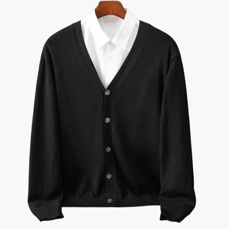 Heren V hals KnopenVoorkant Cardigan