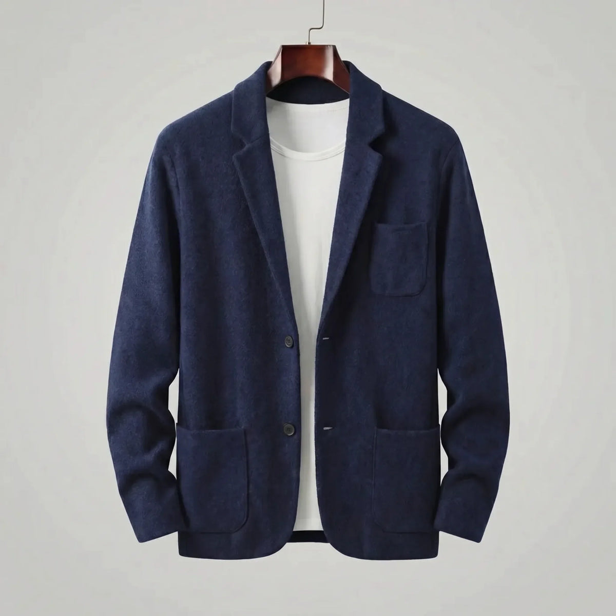 Tailored jacket met V-neck