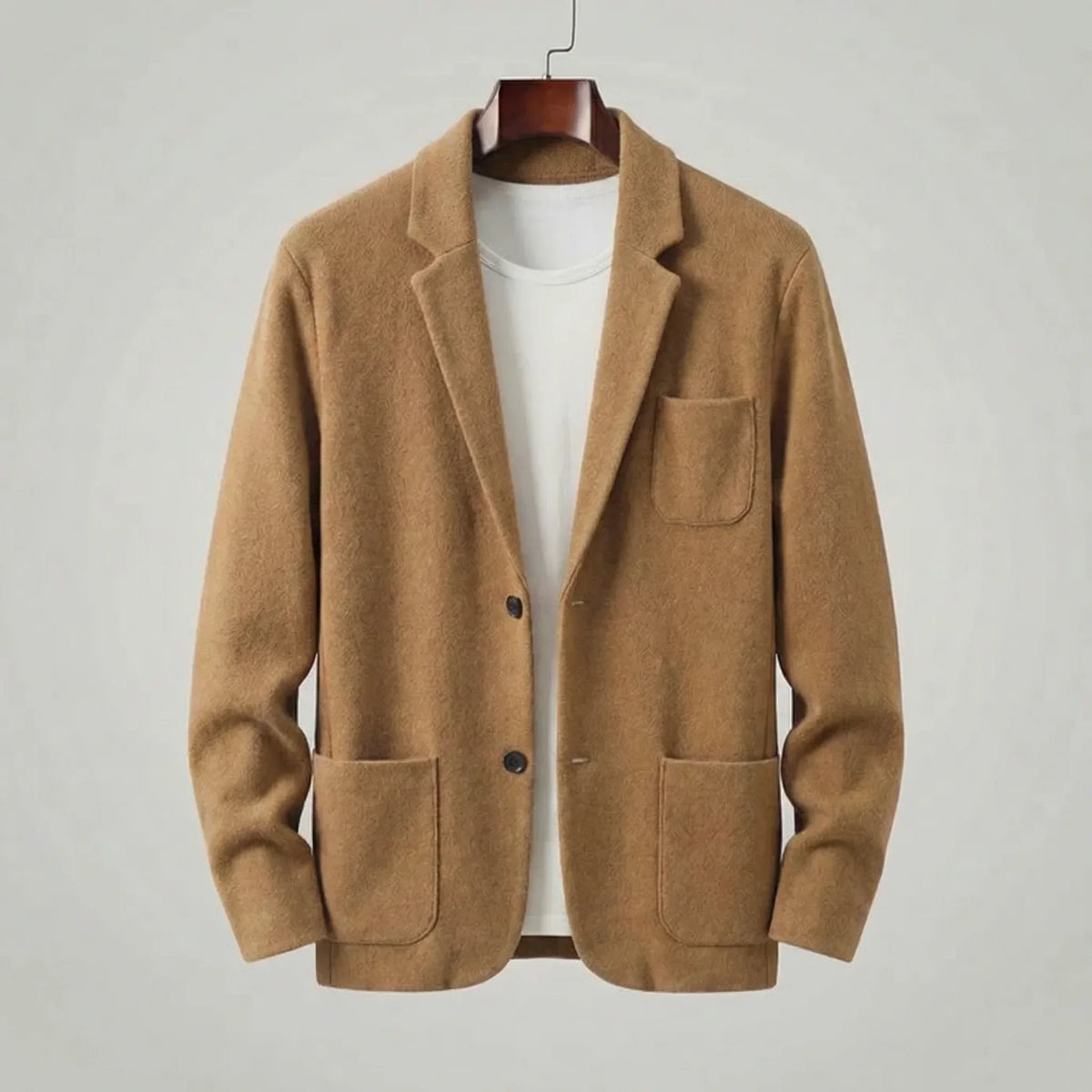 Tailored jacket met V-neck