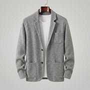 Tailored jacket met V-neck