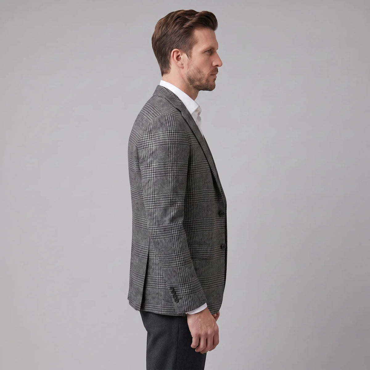 Heren blazer met ruit