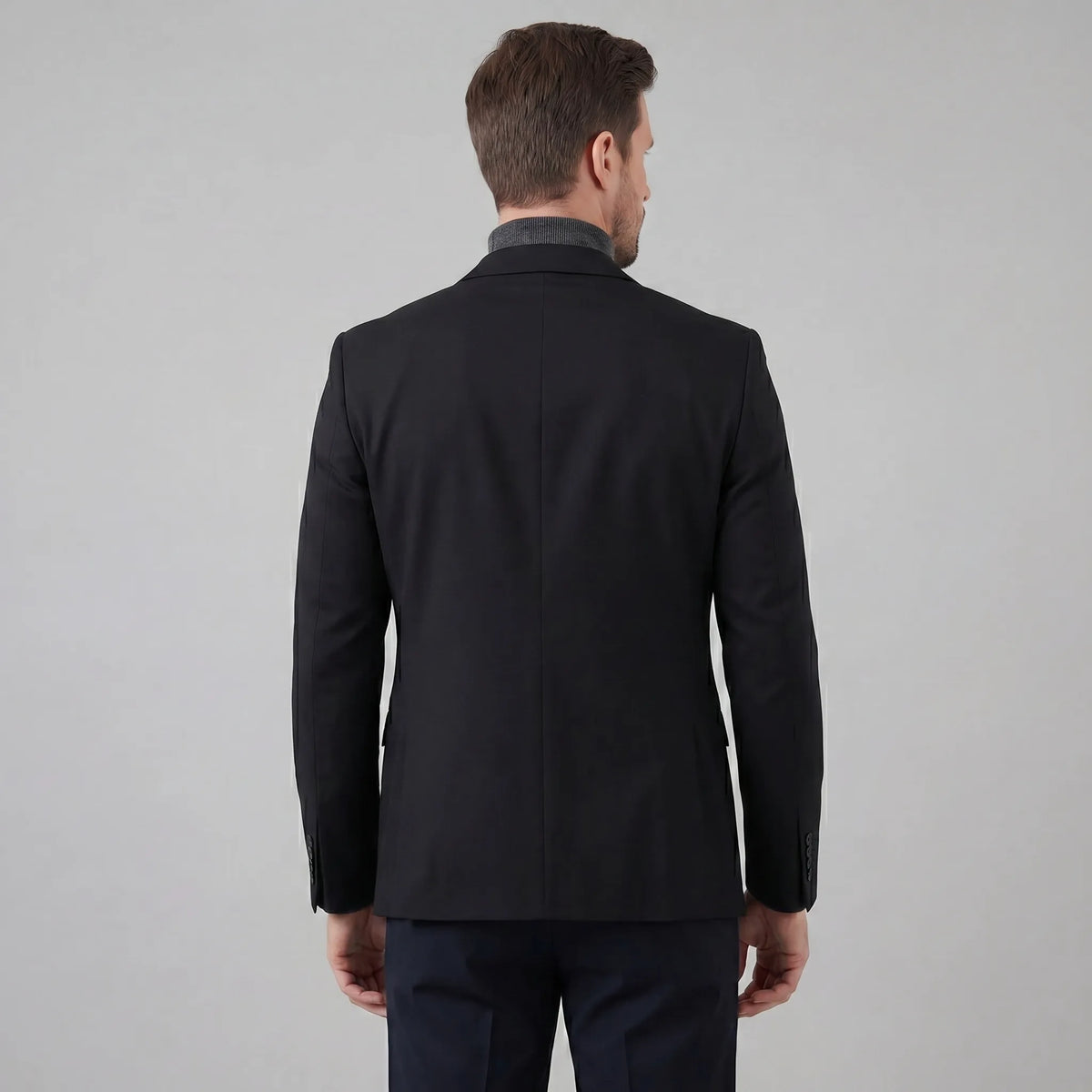 Slim fit blazer met lange mouwen