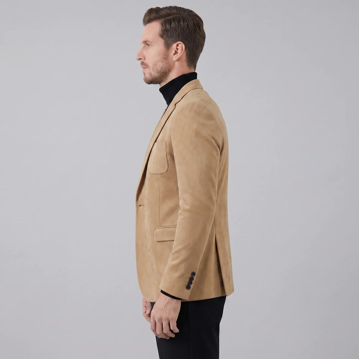 Heren blazer met V-hals