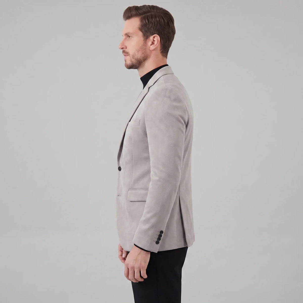 Heren blazer met V-hals
