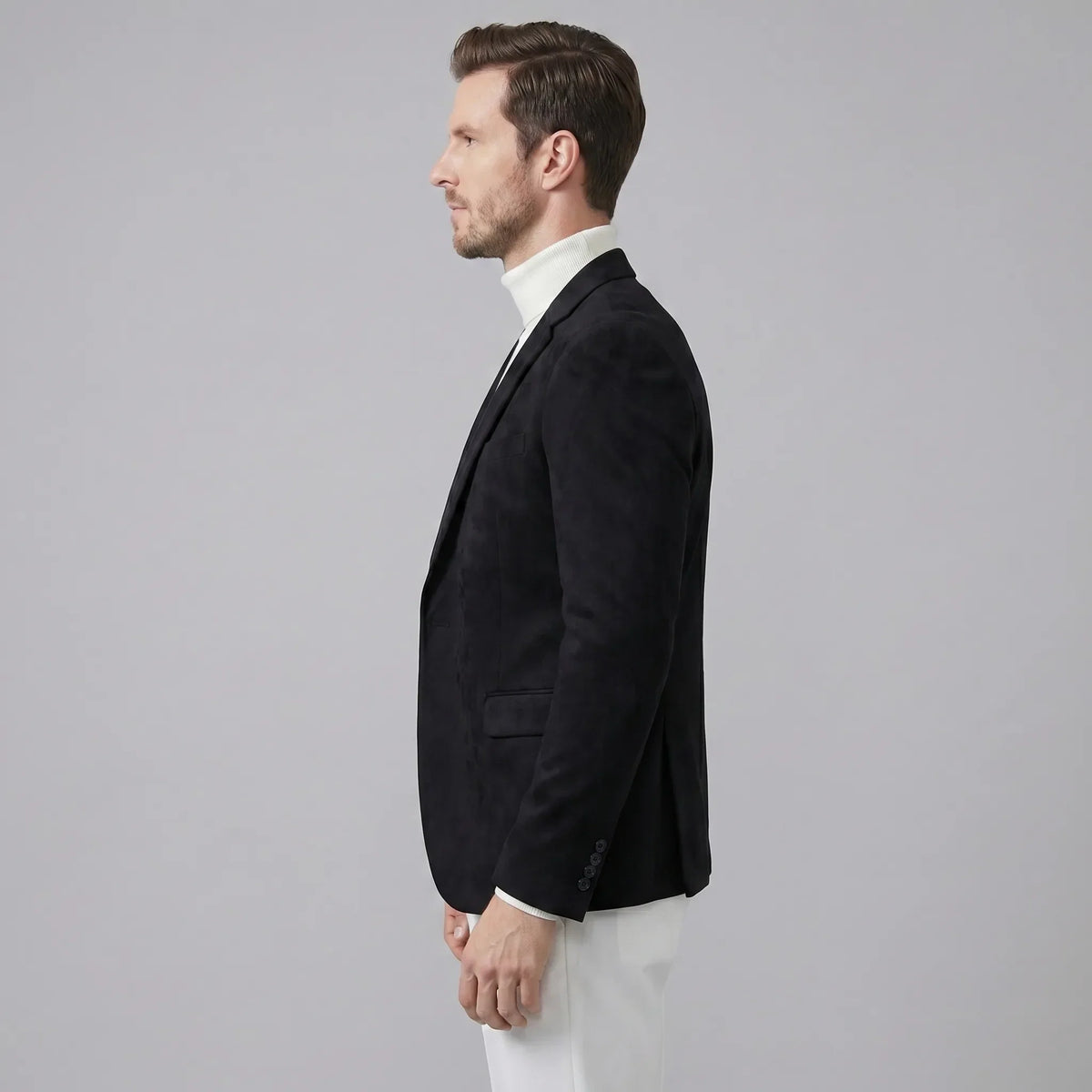 Heren blazer met V-hals