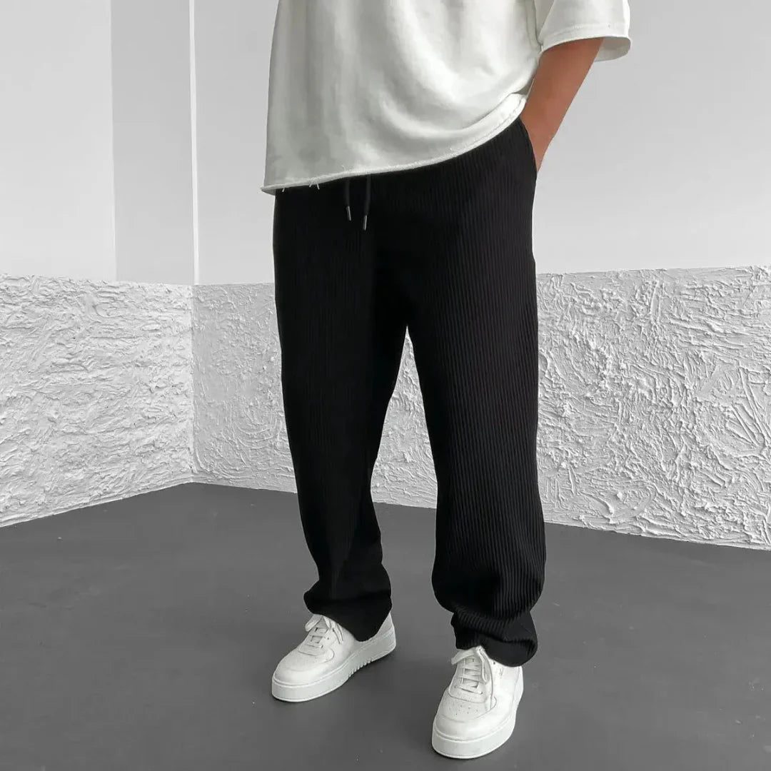 Julien Relaxed Ribbed Pants