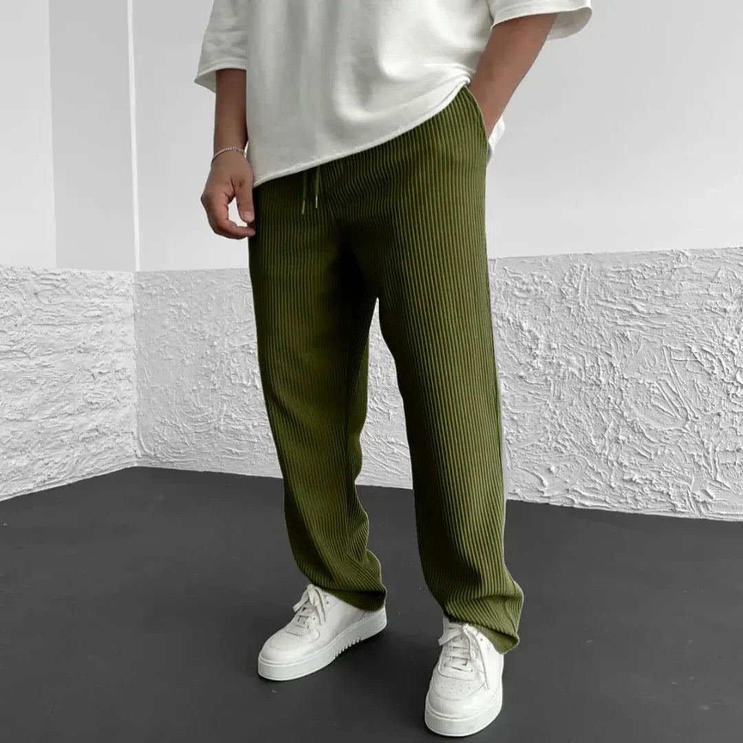 Julien Relaxed Ribbed Pants