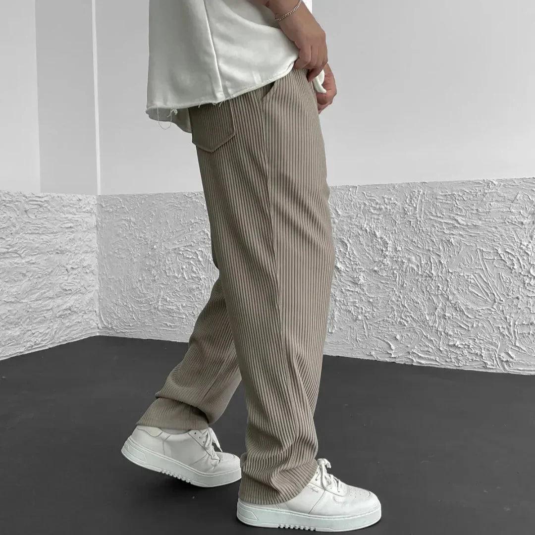 Julien Relaxed Ribbed Pants