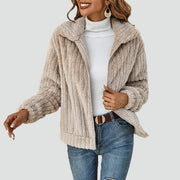 Fleece Jas Dames Gevoerd Rits Warm