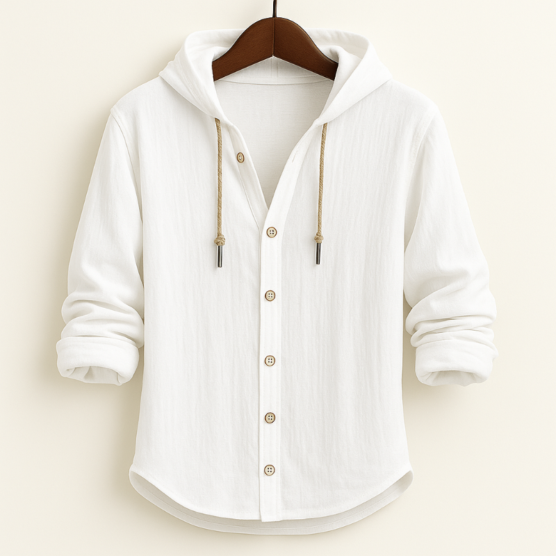 Noam | Linnen Hoodie Shirt