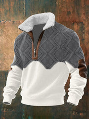 Ettiene | Fleece coltrui met rits en hoge kraag