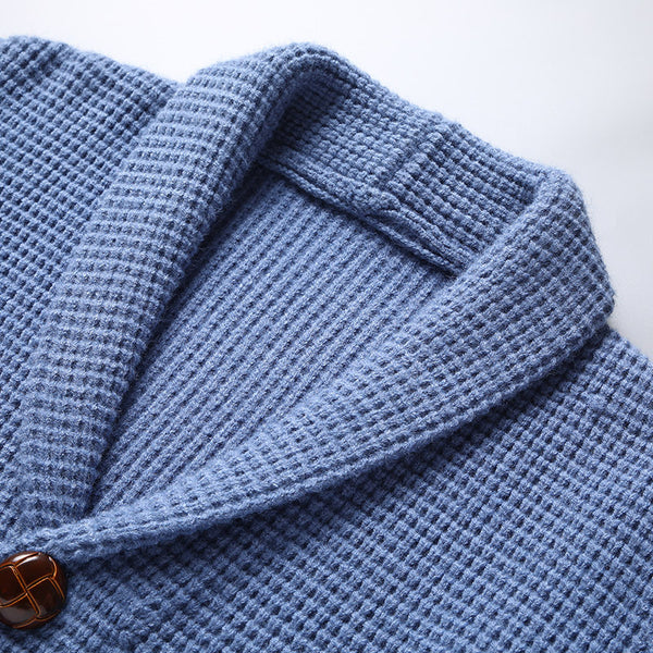 Linden Dikke Gebreide Wol Cardigan