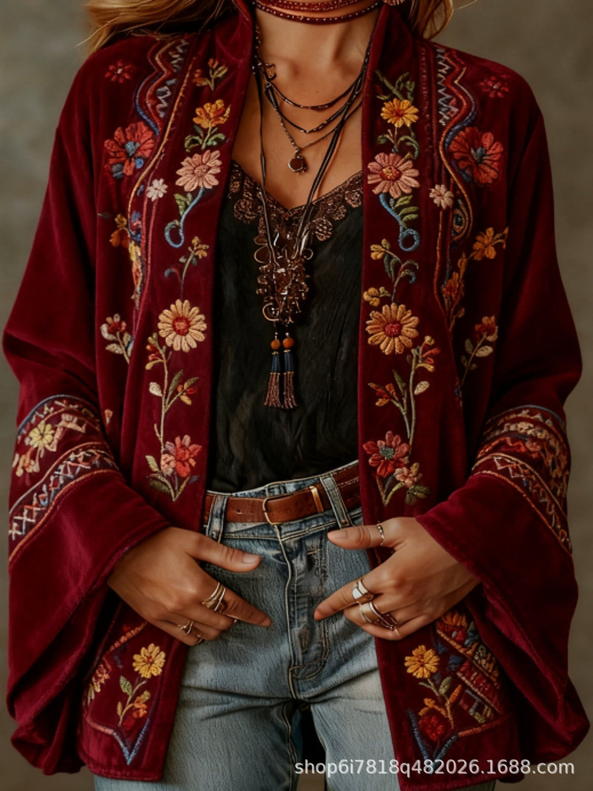 FLANEL BOHO-JAS VOOR VROUWEN