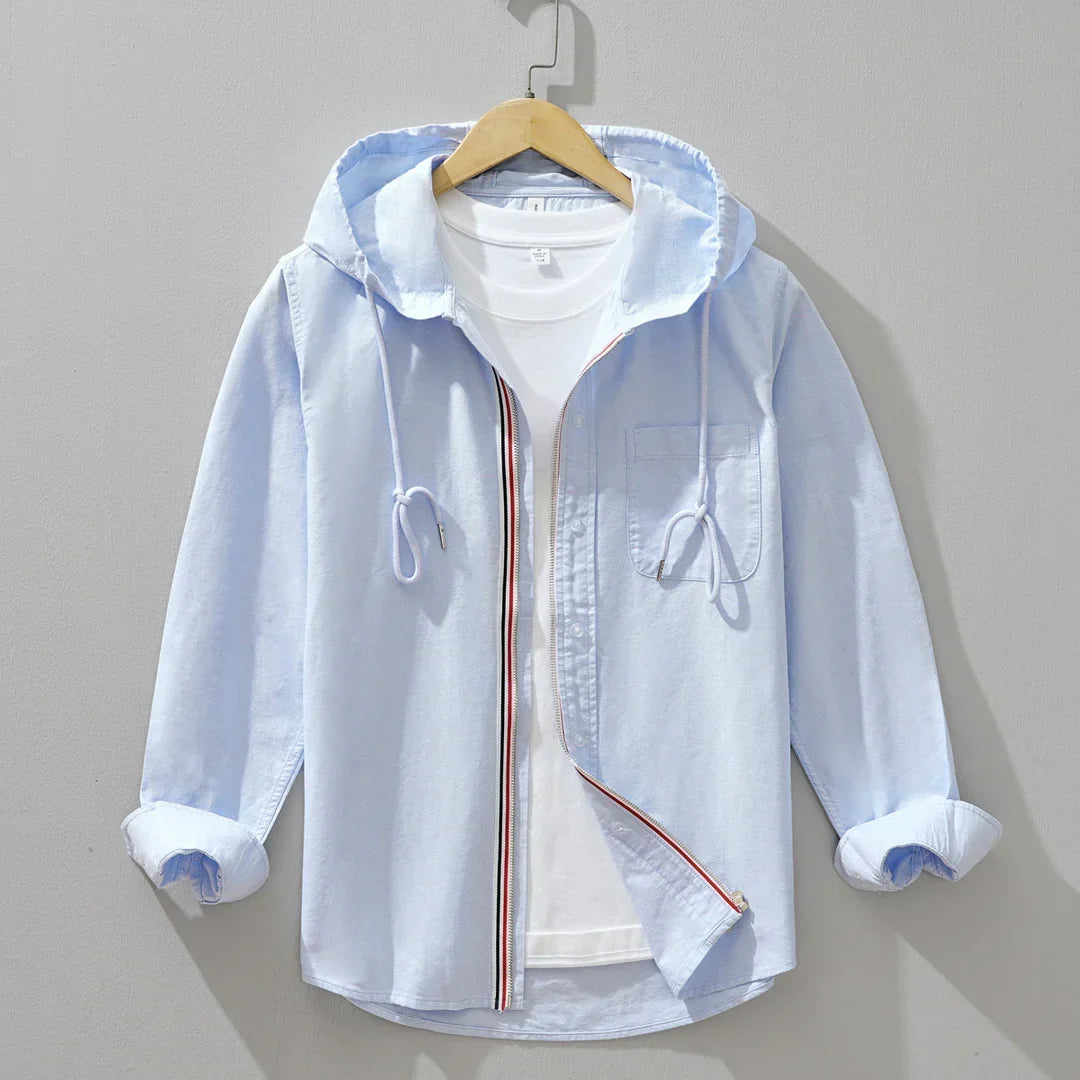 Weston Gestreepte Katoenen Hoodie