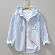Weston Gestreepte Katoenen Hoodie