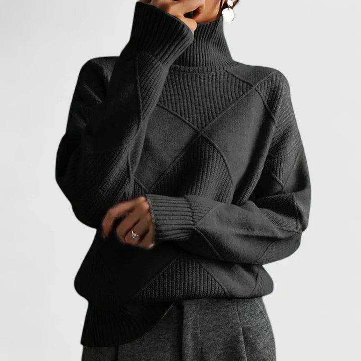 WILMA – GEZELLIGE TURTLENECK BREI TRUI