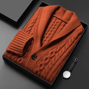 Château Côte Jacquard Gebreide Cardigan