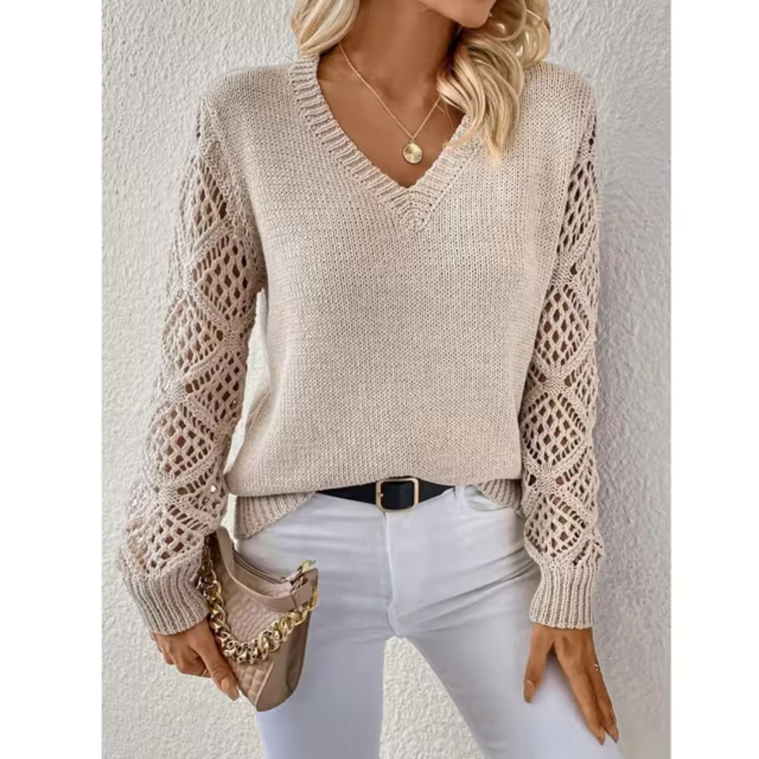 Tarin | Gezellige V-hals Pullover