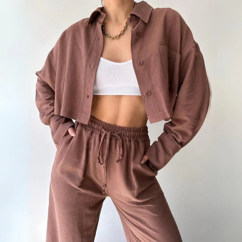Eva Stein Luxe Cropped Sweater Set