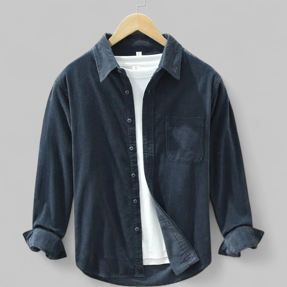 Overhemd Heren Lange Mouw | Comfortabele Pasvorm & Klassieke Kraag